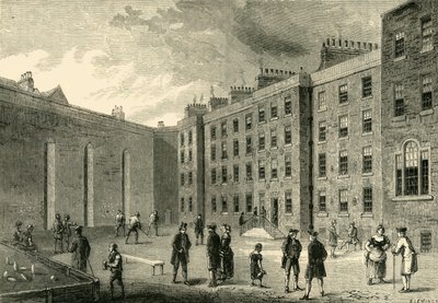 Interno della prigione di Fleet - Il campo da racket, c1872 da Unbekannt
