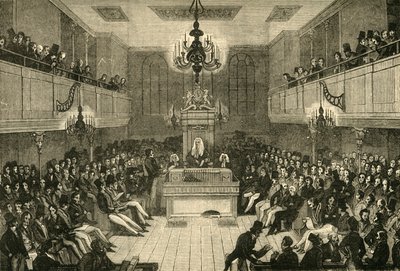 Interno della Camera dei Comuni, 1834, 1881 da Unbekannt
