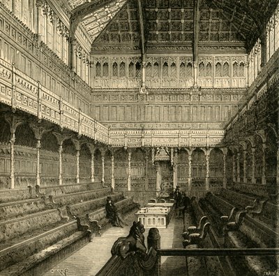 Interno della Camera dei Comuni, 1875, 1881 da Unbekannt