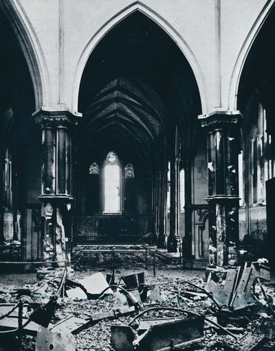 Interno della Chiesa del Tempio dopo l