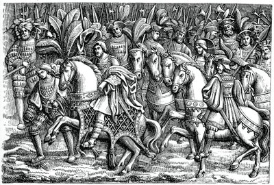 Intervista tra Francesco I e Enrico VIII, sul Campo del Drappo d