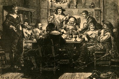 Introduzione di Randolph a Ben Jonson al Devil Tavern, 1897 da Unbekannt