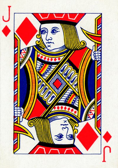 Fante di Quadri da un mazzo di carte da gioco Goodall & Son Ltd., c1940 da Unbekannt