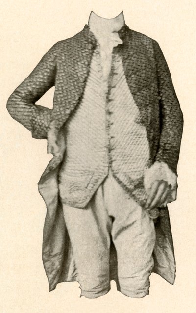 Giacca e panciotto indossati da Robert Livingston, di Clermont Manor, New York, c1720, 1937 da Unbekannt
