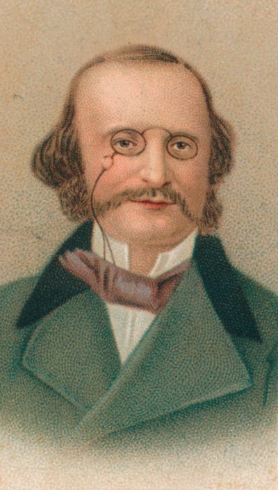 Jacques Offenbach, compositore francese di origine tedesca, violoncellista e impresario, 1911 da Unbekannt