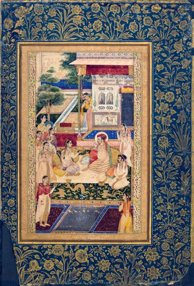 Jahangir e il Principe Khurram con Nur Jahan, c1624-1625 da Unbekannt