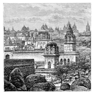 Templi Jaina, Junagadh, Gujarat, India, 1895 da Unbekannt