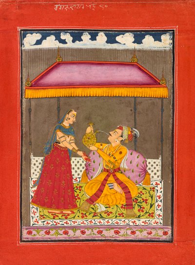 Jalandhara Ragaputra, da una serie di Ragamala da Unbekannt