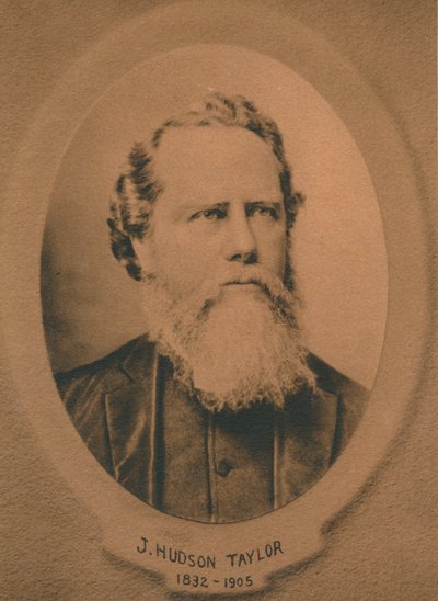 James Hudson Taylor 1832-1905, missionario cristiano protestante britannico in Cina, c1910s da Unbekannt