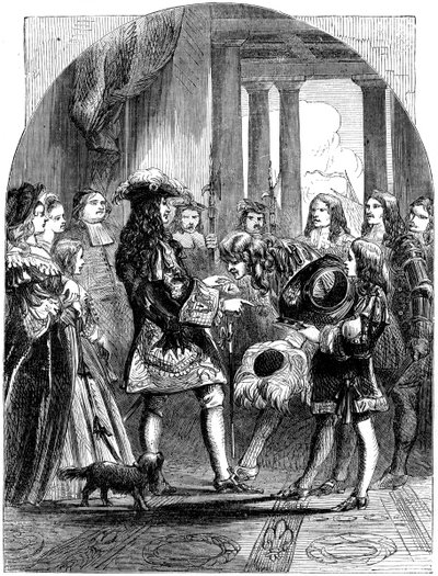 Giacomo II che saluta Luigi XIV di Francia, 1689 da Unbekannt
