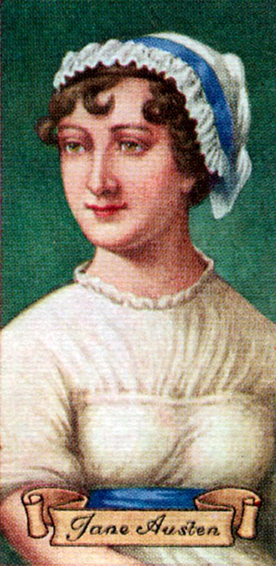Jane Austen, tratta da una serie di carte da sigaretta, 1935 da Unbekannt
