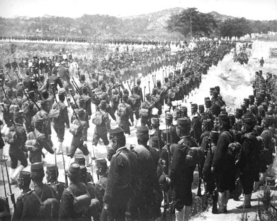 Truppe giapponesi, Corea, c1900 da Unbekannt