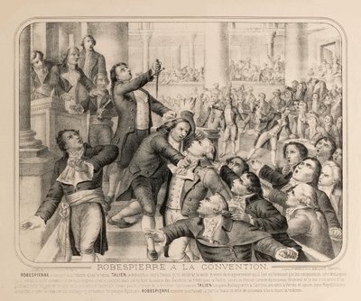 Jean-Lambert Tallien alla tribuna della Convenzione Nazionale il 9 Termidoro..., 1794 da Unbekannt