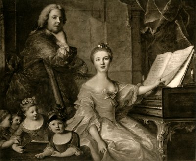 Jean-Marc Nattier e la sua famiglia, 1730-1762, 1903 da Unbekannt