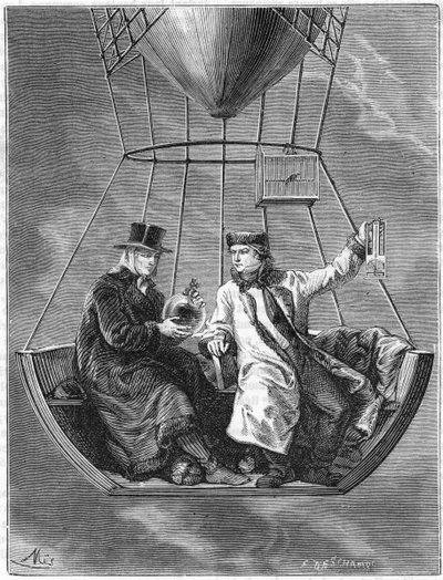 Jean Baptiste Biot e Joseph Louis Gay-Lussac, scienziati francesi, 1804 1870 da Unbekannt
