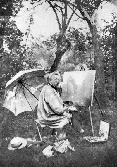 Jean Baptiste Camille Corot, artista francese, c. 1845-1875 da Unbekannt