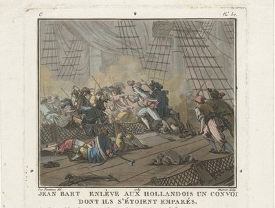Jean Bart nella battaglia di Texel il 29 giugno 1694, 1789 da Unbekannt