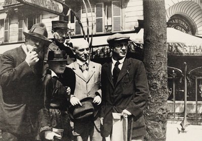 Jean Cocteau, Manuel Ortiz de Zárate, Henri-Pierre Roché, Marie Vassilieff, Max..., 1916 da Unbekannt