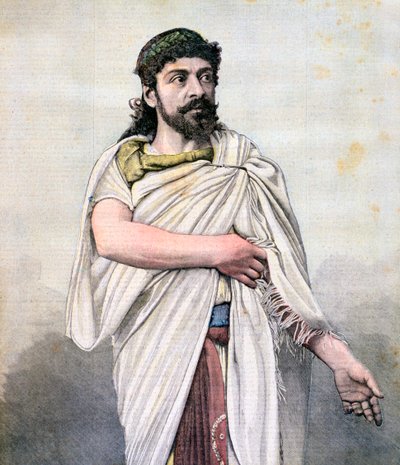 Jean Mounet-Sully come Edipo in Edipo re, Comédie Française, 1892 da Unbekannt