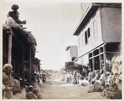 Jellallabad, Strada principale, c 1878 da Unbekannt