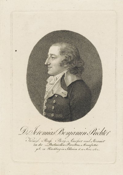 Jeremias Benjamin Richter 1762-1807, c. 1800 da Unbekannt