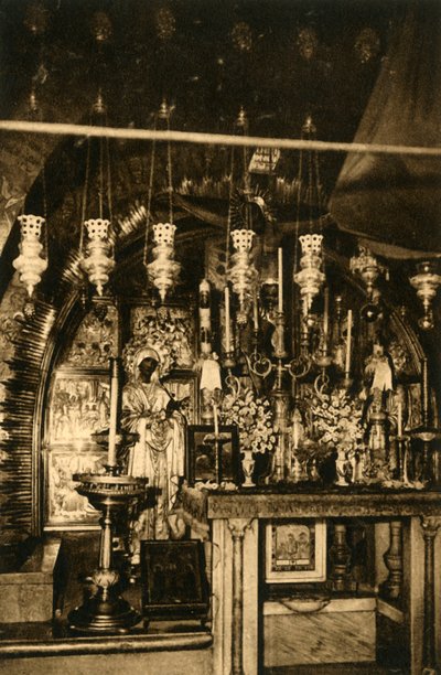 Gerusalemme - Chiesa del Santo Sepolcro - Calvario, c1918-c1939 da Unbekannt