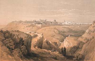 Gerusalemme dalla strada che porta a Betania da Unbekannt