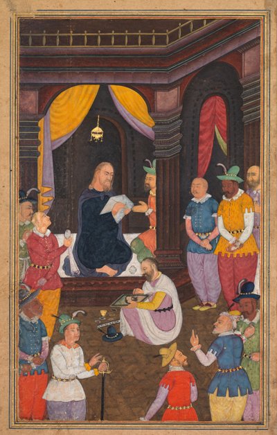 Gesù ritratto dal pittore del re Abgar, da un Mirat al-quds..., 1602-1604 da Unbekannt