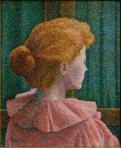 Giovane donna bionda con chignon da Unbekannt