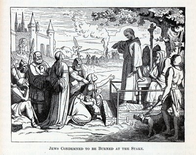 Ebrei condannati al rogo, 1882 da Unbekannt