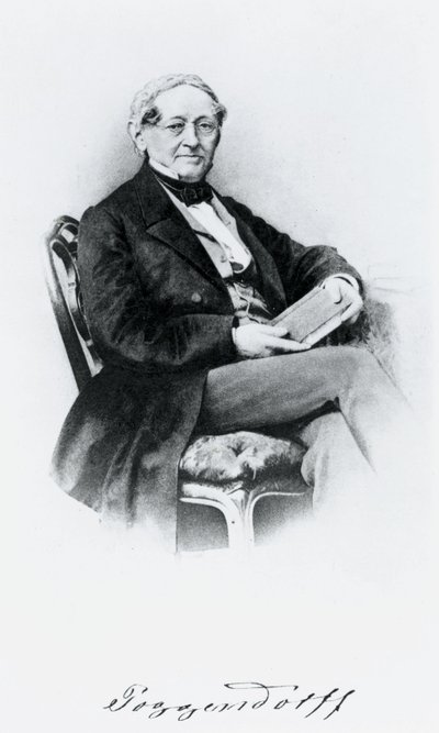 Johann Christian Poggendorf, fisico tedesco, metà XIX secolo da Unbekannt