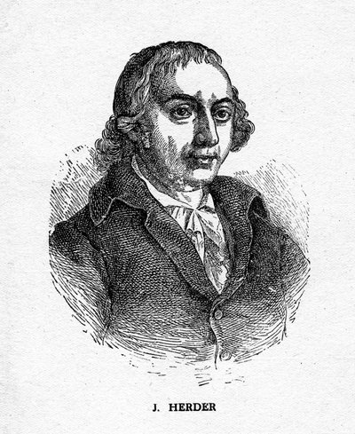 Johann Gottfried von Herder, poeta, critico, teologo e filosofo tedesco, XIX secolo da Unbekannt
