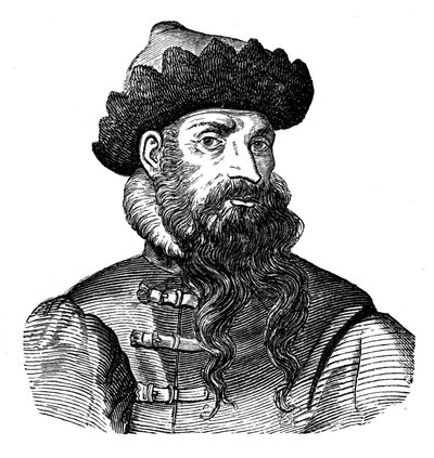 Johann Gutenberg, metalmeccanico e inventore tedesco, XVI secolo, 1870 da Unbekannt