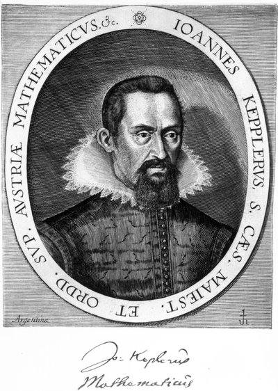 Johannes Kepler, astronomo e fisico tedesco, c. 1600 da Unbekannt