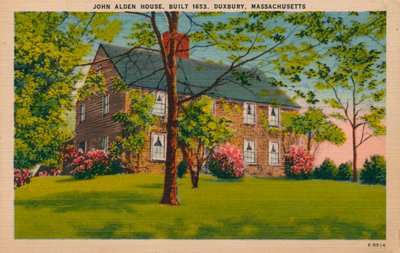 Casa di John Alden, Duxbury, Massachusetts, c1940s da Unbekannt
