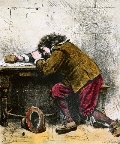John Bunyan che sogna, XVII secolo fine XIX o inizio XX secolo da Unbekannt