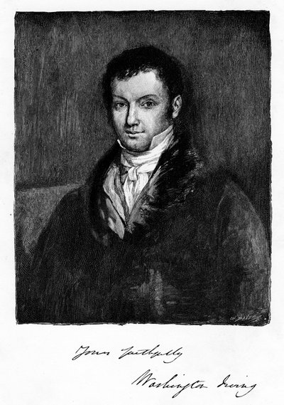 John Byrom, scrittore e poeta inglese del 18° secolo nato a Manchester, 1821 da Unbekannt