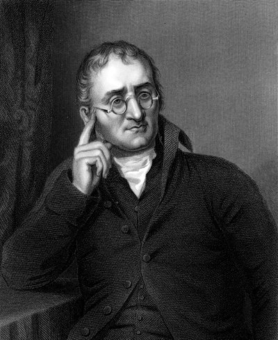 John Dalton, chimico inglese, c1860 da Unbekannt