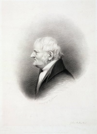 John Dalton, chimico inglese, inizio 19° secolo da Unbekannt