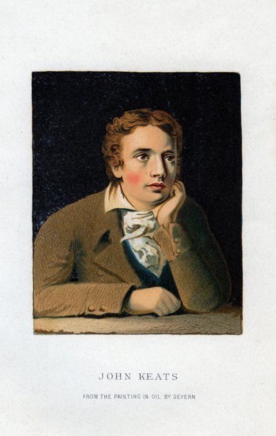 John Keats, poeta inglese, XIX secolo da Unbekannt