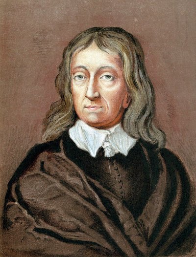 John Milton 1608-1674, poeta inglese, c1645-1674 da Unbekannt