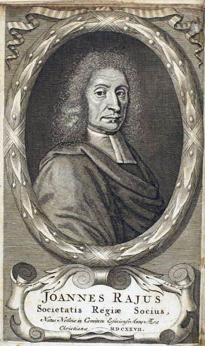 John Ray (Wray), naturalista inglese, c 1700 da Unbekannt