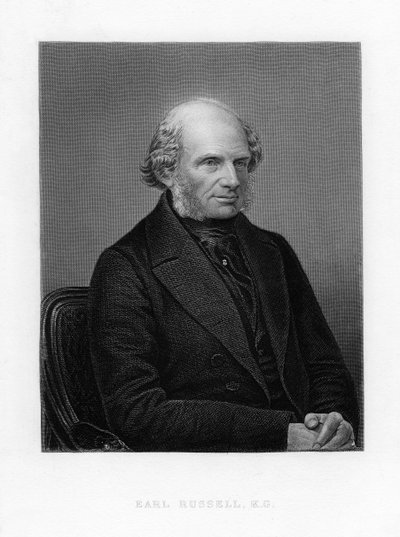 John Russell, 1° Conte Russell, politico Whig e Liberale britannico, c1870 da Unbekannt