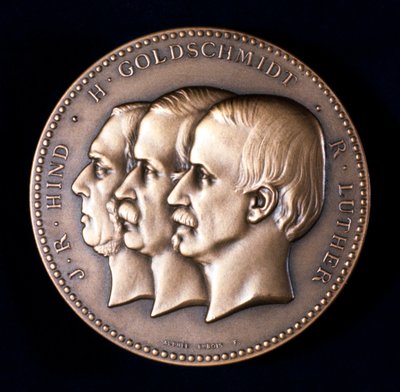 John Russell Hind, Hermann Goldschmidt e Robert Luther, astronomi, c1900 da Unbekannt