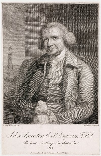 John Smeaton, ingegnere meccanico e civile inglese, c. 1780 da Unbekannt