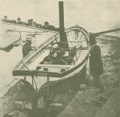 Il piroscafo a doppia elica di John Stevens, costruito nel 1804, c1930 da Unbekannt