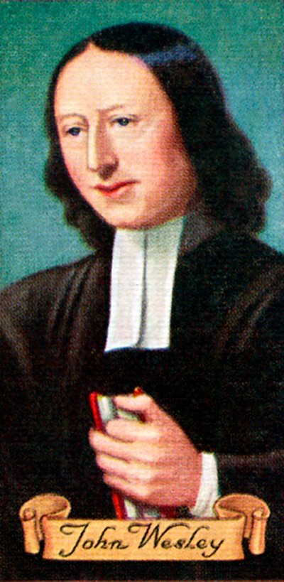 John Wesley, da una serie di carte da sigarette, 1935 da Unbekannt