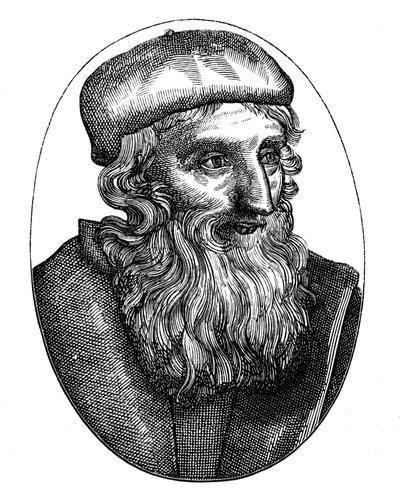 John Wycliffe, riformatore religioso inglese del XIV secolo, XVI secolo da Unbekannt