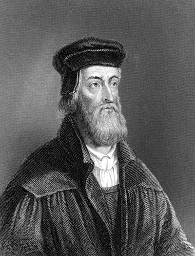 John Wycliffe, riformatore religioso inglese del XIV secolo da Unbekannt