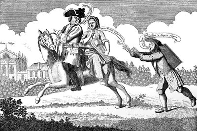 Giovanni di Gaunt a cavallo, o, Marte nel suo viaggio..., 1747 da Unbekannt